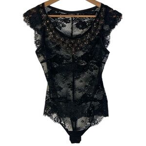 La Perla Maharani Lace Bodysuit Size 2 / 34 Luxury Designer Italy Femini…
